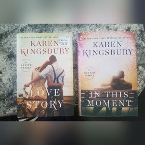 Lot of 2 Karen Kingsbury books Love Story and In This Moment